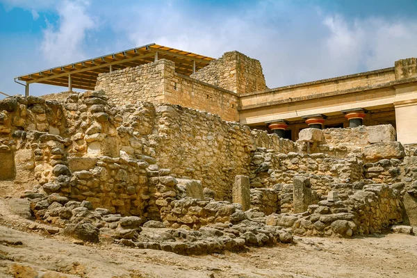 Pałacu Knossos Grecja Kreta Heraklion — Zdjęcie stockowe