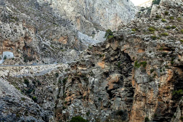 Kourtaliotiko峡谷在夏天 克里特岛 — 图库照片