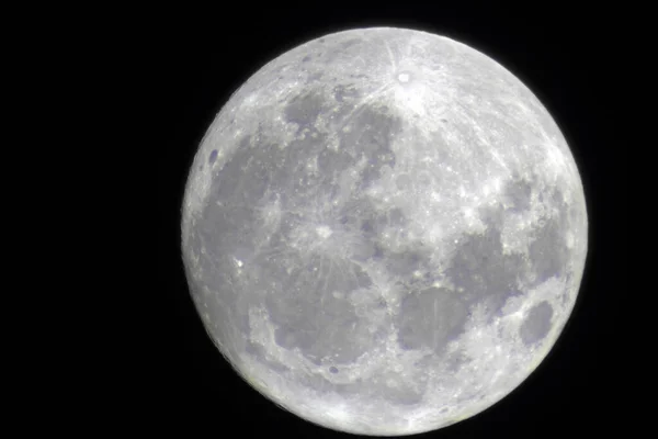 망원경을 보름달 — 스톡 사진