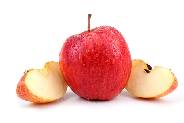 close up of fresh ripe apples