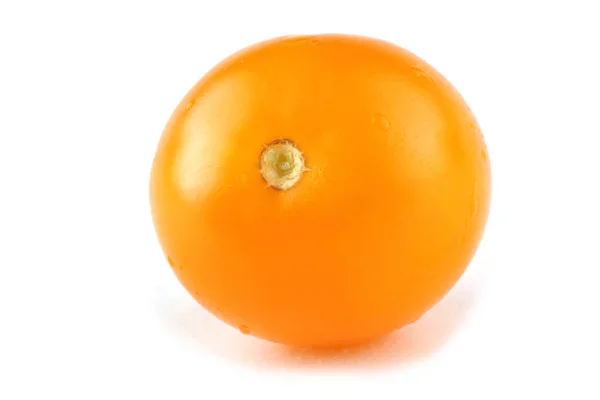 Fresh Yellow Tomato White Background — Stock Photo, Image