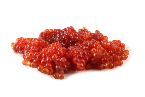 Röd Kaviar Isolerad Vitt — Stockfoto