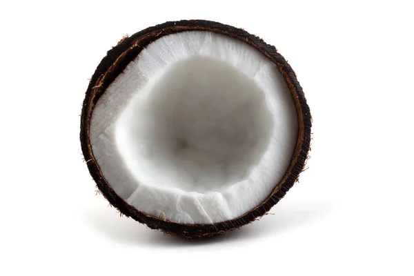椰子在白色上半分离 — 图库照片