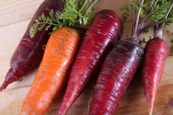 Морковь Столе Кантри Стиль — стоковое фото