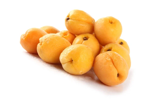 Apricots White Background — Stock Photo, Image