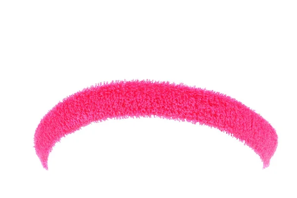 粉红色狭窄的训练帽带 白色隔离 — 图库照片