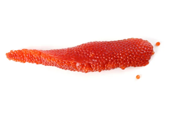 Caviar Rojo Aislado Blanco — Foto de Stock