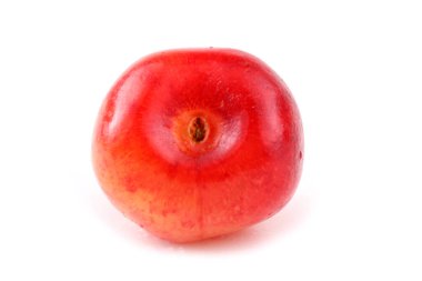 beyaz arkaplanda izole kirazlar