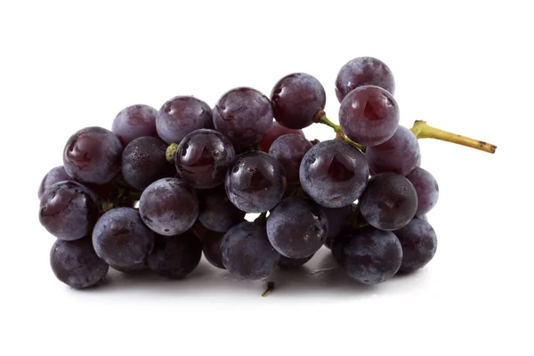 Black Wine Grape Isolated White — Stock Photo, Image