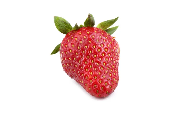 Ripe Strawberry Isolated White Background — Stock Photo, Image