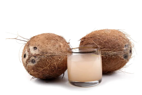 Kokosnoten Met Helft Melk — Stockfoto