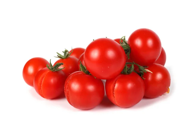 Tomates Fraîches Isolées Sur Fond Blanc — Photo