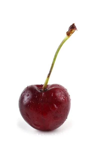 Cerezas Aisladas Sobre Fondo Blanco — Foto de Stock