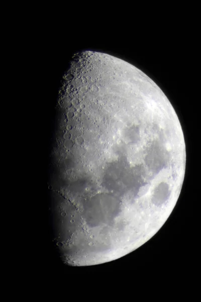 Mond Durch Teleskop Sehr Detailliert — Stockfoto