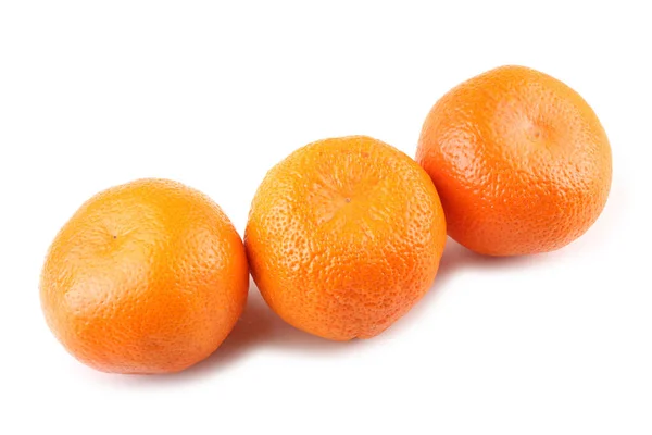 Mandarin Oranges Isolated White — Stock Photo, Image