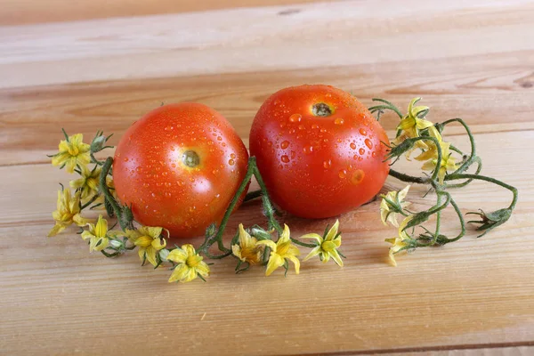 Tomaten Auf Dem Tisch Landhausstil — Stockfoto