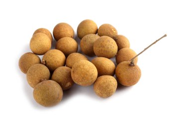 Longan beyaz üzerine izole