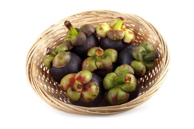 Mangosen 'ler beyazlar üzerinde yalıtılmış