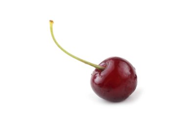 beyaz arkaplanda kiraz