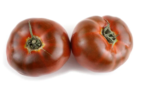Deilige Modne Tomater Hvit Bakgrunn – stockfoto