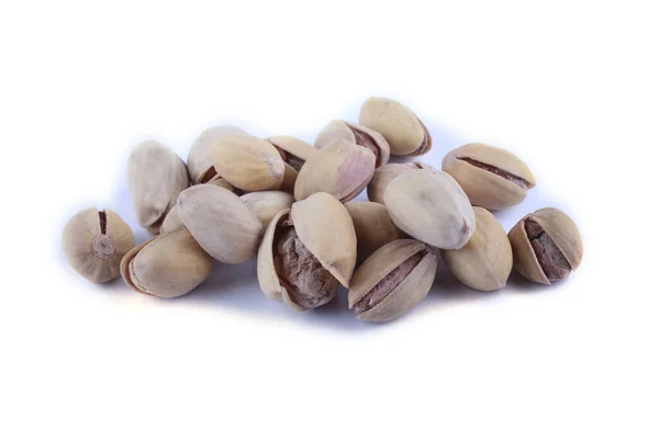 Nueces Pistacho Aisladas Blanco — Foto de Stock