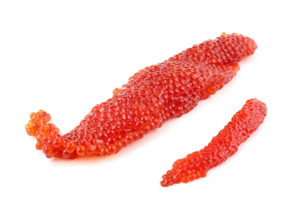 Röd Kaviar Isolerad Vitt — Stockfoto
