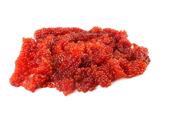 Red Caviar Isolated White Background — Stock Photo, Image