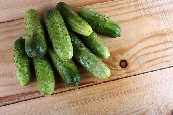 Gurken Auf Dem Tisch Landhausstil — Stockfoto