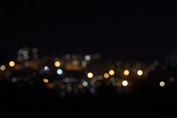 Luces Nocturnas Fondo Bokeh — Foto de Stock