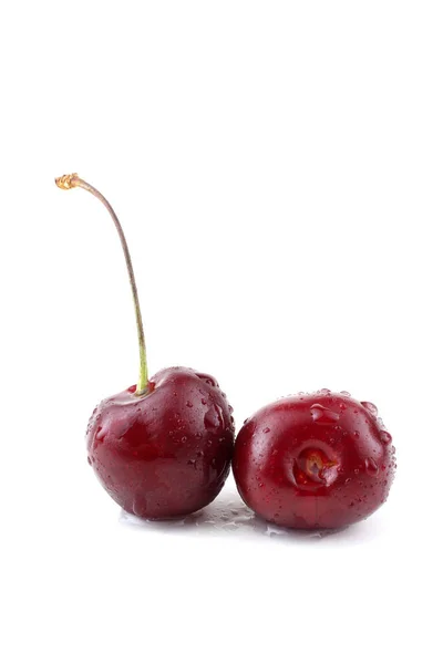 Cherries Isolated White Background — Stock Photo, Image