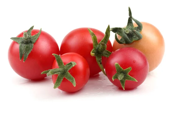 Tomates Frescos Aislados Sobre Fondo Blanco —  Fotos de Stock