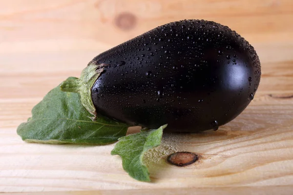 Aubergines Table Country Style — Stock Photo, Image