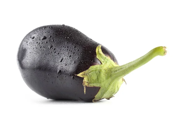 Aubergine Geïsoleerd Wit — Stockfoto