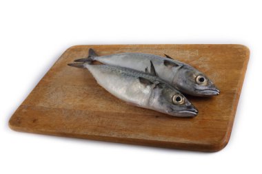 Kesme tahtasındaki Chub Uskumrusu