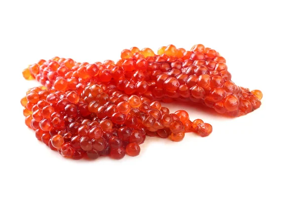 Caviar Rojo Aislado Sobre Fondo Blanco —  Fotos de Stock