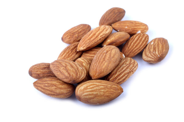 close up of fresh and healthy almonds