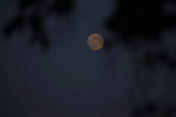 Luna Nubes Cielo Nocturno — Foto de Stock