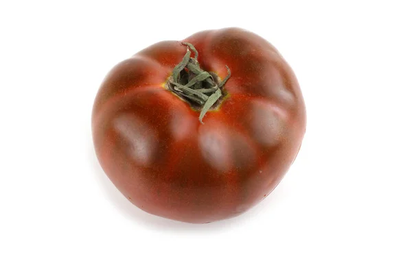Smaczny Dojrzały Pomidor Białym Tle — Zdjęcie stockowe