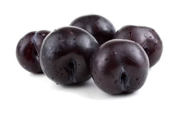 Ripe Fresh Plums Close View — Stock Photo, Image