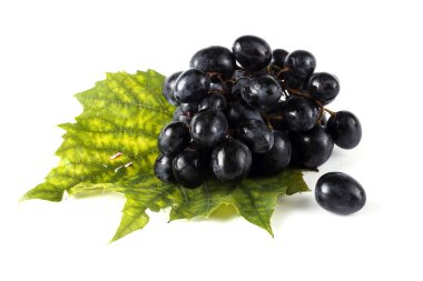 Sonbahar yaprağında üzüm