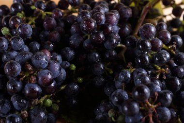 Siyah şarap üzüm arka planı