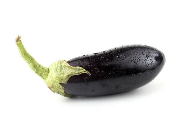 Gros Plan Des Aubergines Mûres Fraîches — Photo