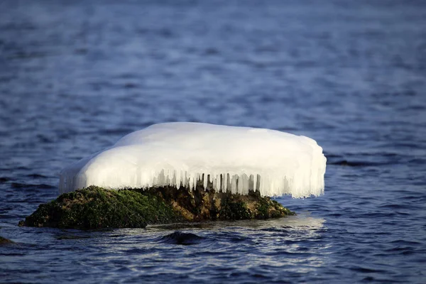 Pierre Glace Dans Mer Nord — Photo