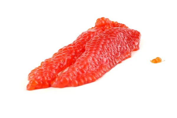 Caviar Rojo Aislado Blanco —  Fotos de Stock