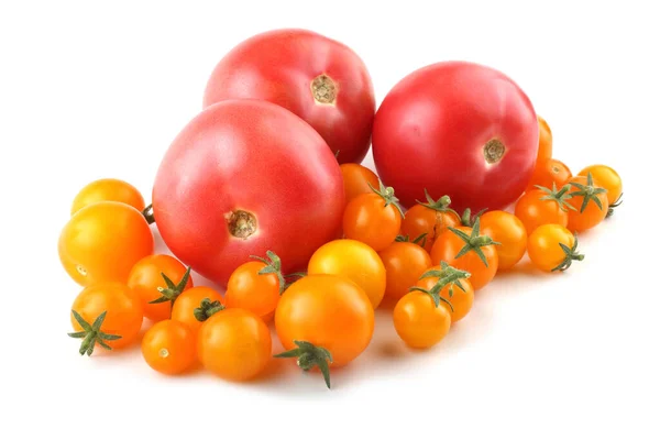 Tomates Frescos Aislados Sobre Fondo Blanco —  Fotos de Stock