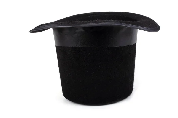 Siyah Şapka Beyaz Arkaplanda Izole Edilmiş — Stok fotoğraf