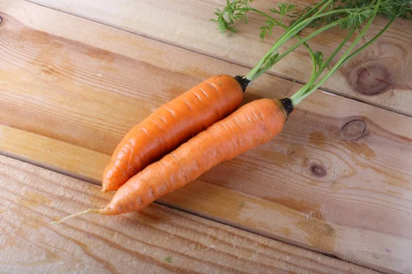 Primer Plano Zanahorias Frescas Maduras — Foto de Stock