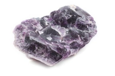 Florit beyaz üzerine izole edilmiş (CaF2)