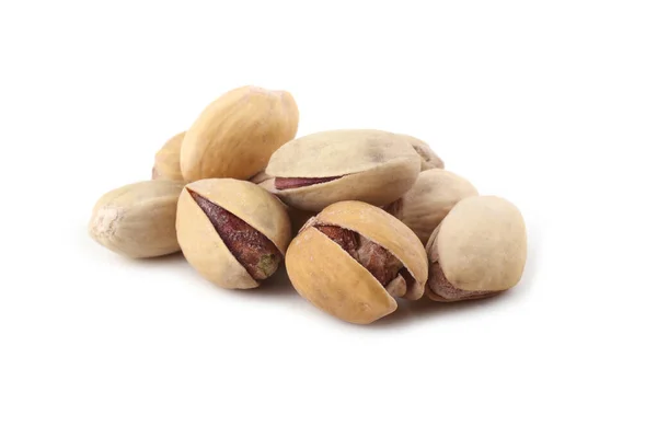Pistachio Nuts Isolated White — Stock Photo, Image