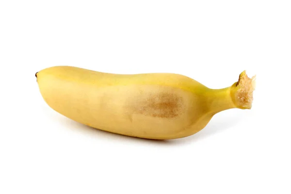 Żółte Banany Białym Tle — Zdjęcie stockowe